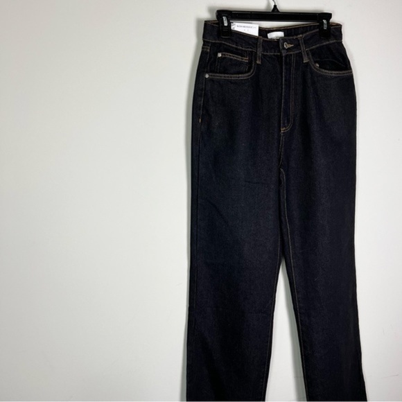 We wore what Womens High Rise Dad Jean in Dani Blue & Black size 28 - Picture 4 of 10